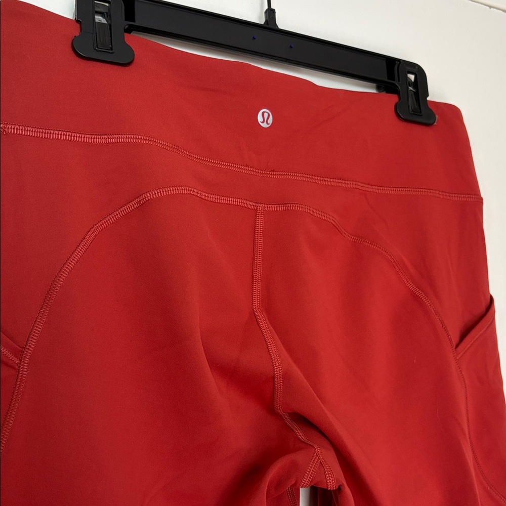 NEW Lululemon Invigorate High-Rise Crop 23" Cayenne size 12 - Picture 6 of 8